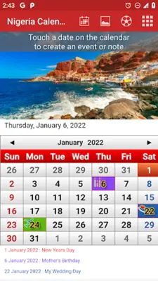 Nigeria Calendar 2022 android App screenshot 5
